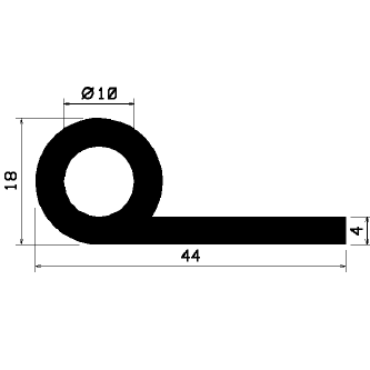 FN 1168 - EPDM profiles - Flag or 'P' profiles